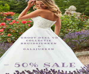 Bruidsjurken Uitverkoop – 50%.